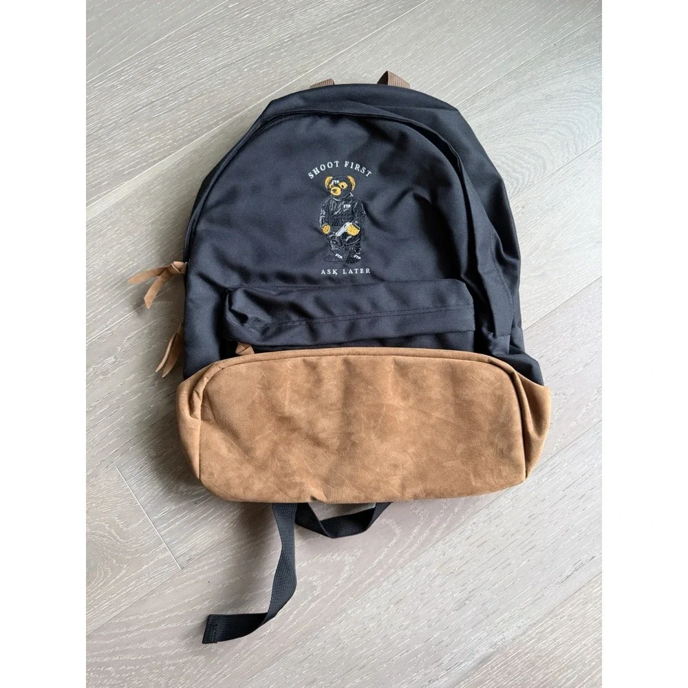 FTP Bear Backpack Black F*ck The Population BRAND NEW ✅❤️ SHIPS ASAP Streetwear